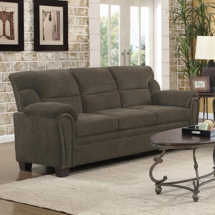 Clemintine - Upholstered Sofa with Nailhead Trim