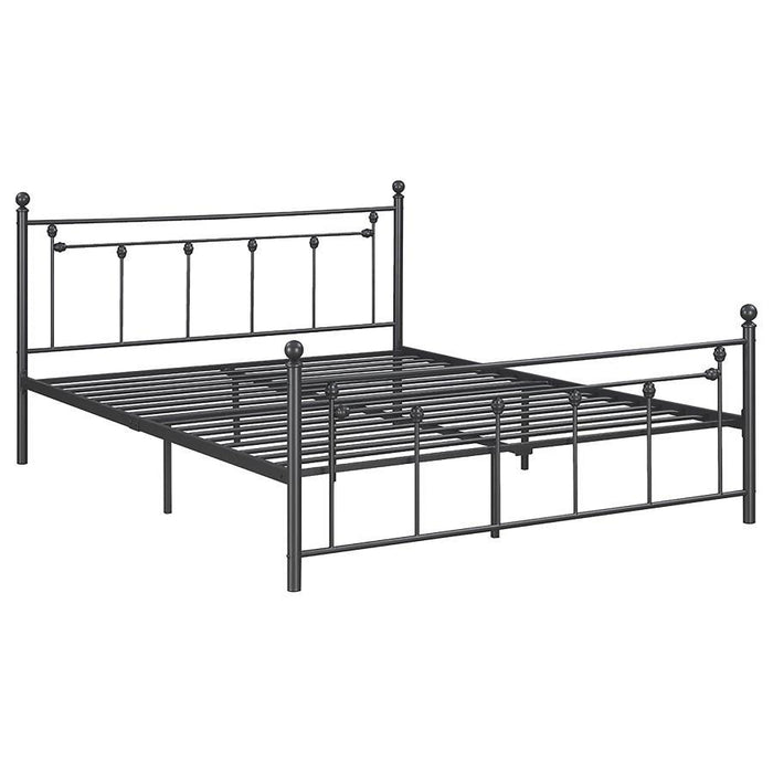 Canon - Metal Slatted Headboard Platform Bed