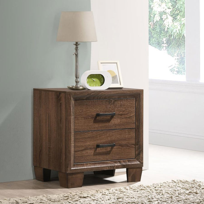 Brandon - 2-Drawer Nightstand - Medium Warm Brown