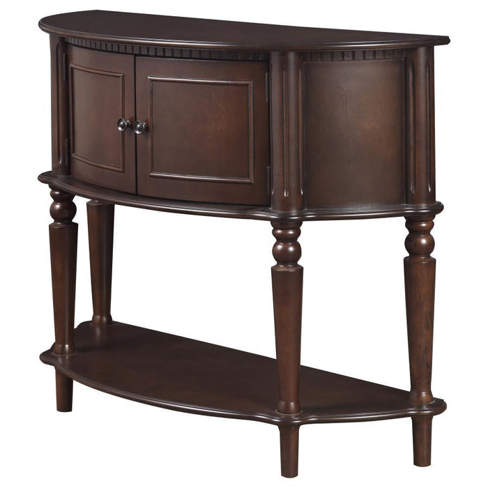 Brenda - Console Table With Curved Front - Brown