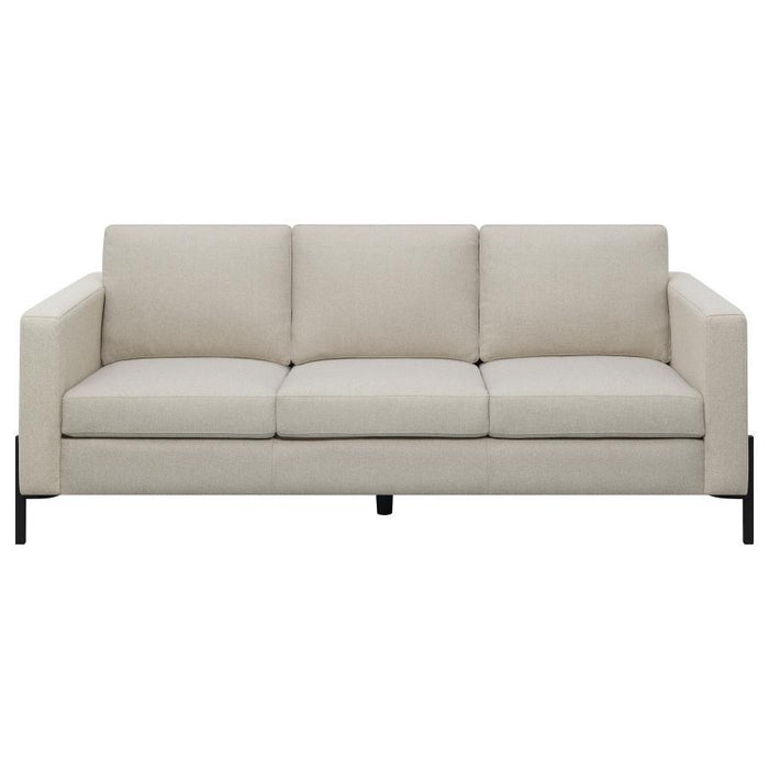 Tilly - Upholstered Track Arms Sofa - Oatmeal