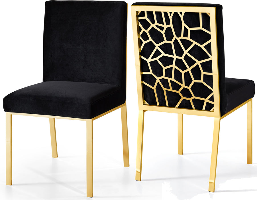 Opal - Dining Chair with Gold Legs (Set of 2)