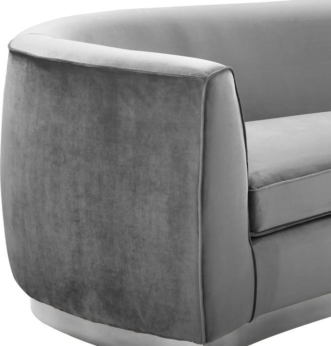 Julian - Loveseat with Chrome Base