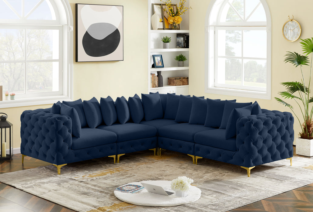 Tremblay - Modular Sectional 5 Piece - Navy