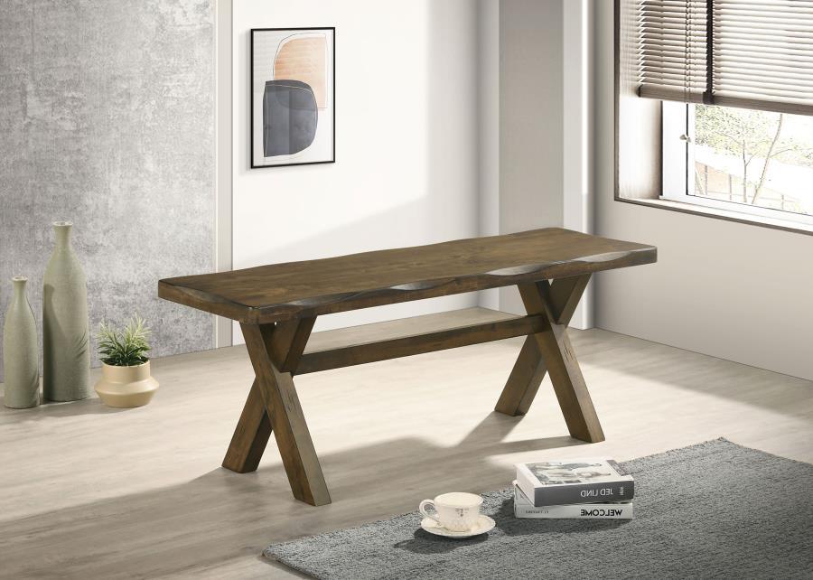 Alston - X-Shaped Dining Bench - Knotty Nutmeg