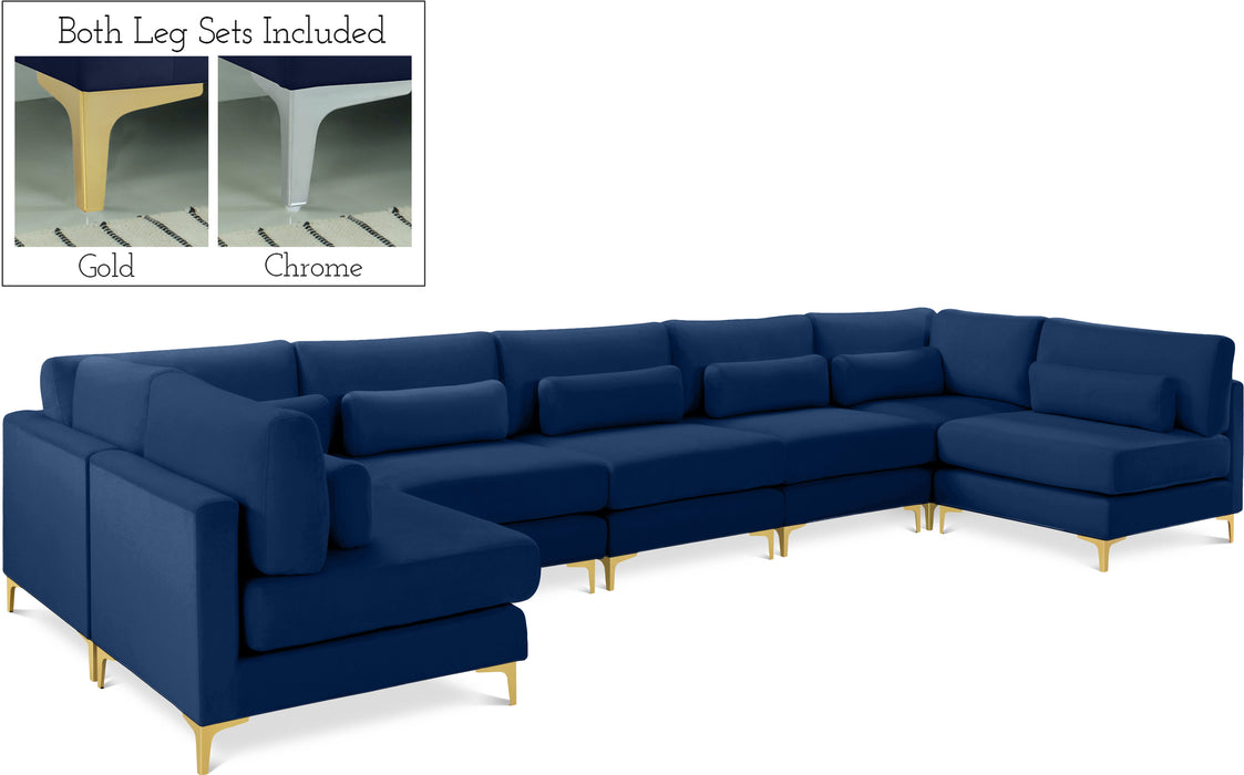 Julia - Modular Sectional 7 Piece - Navy