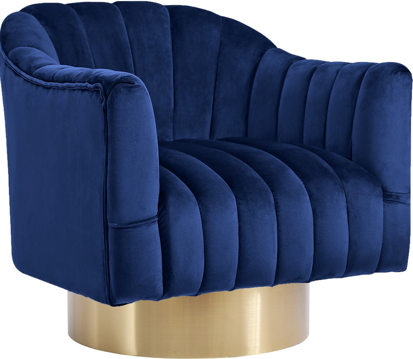 Farrah - Accent Chair with Gold Base