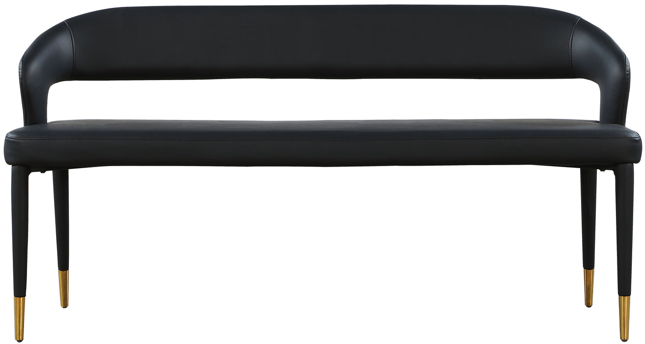 Destiny - Bench - Black - Faux Leather