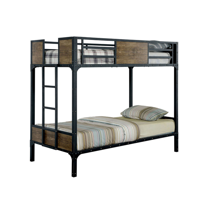 Clapton - Twin Bed With Workstation - Black