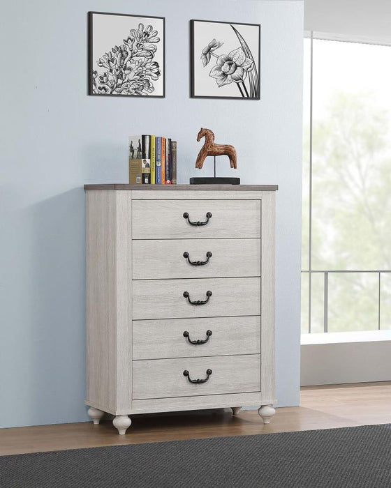 Stillwood - 5-Drawer Chest - Vintage Linen